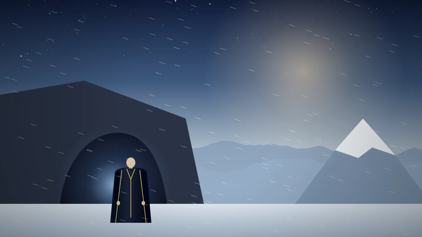 L’arrivée d’Augustar Vael’Oran dans la grotte de l’Everest, en 1422