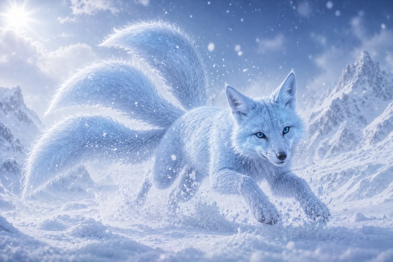 Le wizkal, renard bleu à trois queues
