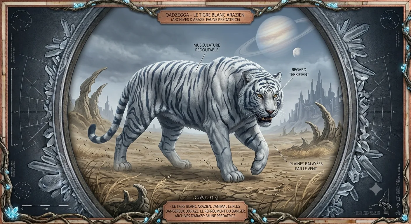 Le qadzegga, tigre blanc le plus dangereux d’Araze