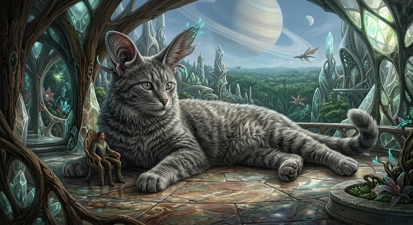 Le quamotolo, chat gris géant aux oreilles étranges
