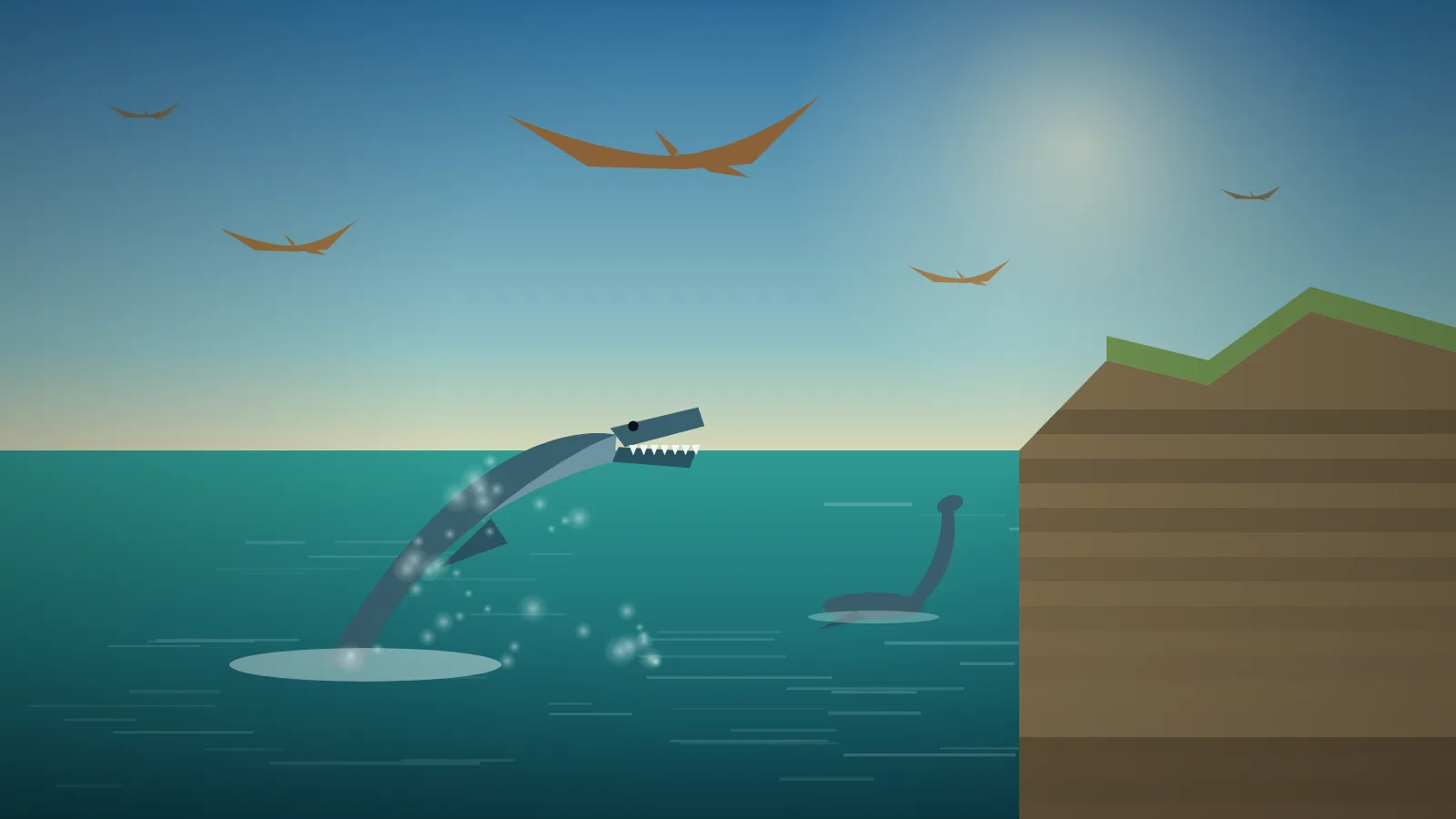 Les reptiles du ciel et des mers de Dinoz