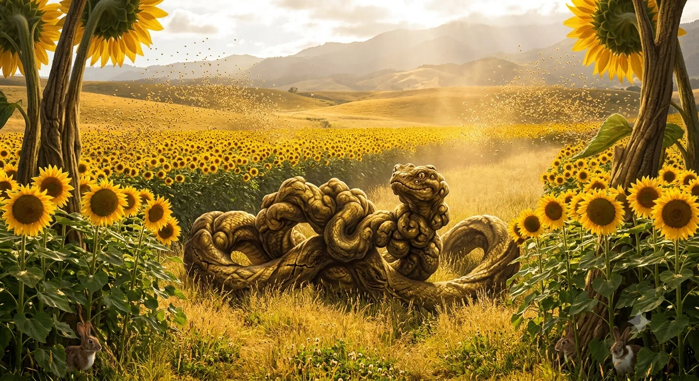 Le wobzi, serpent très déformé