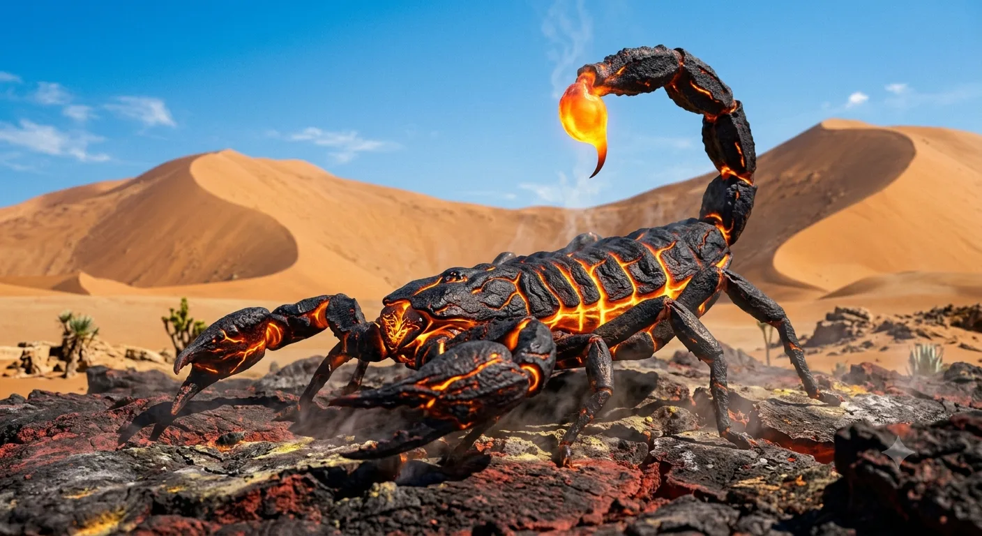 L’euma, scorpion de lave