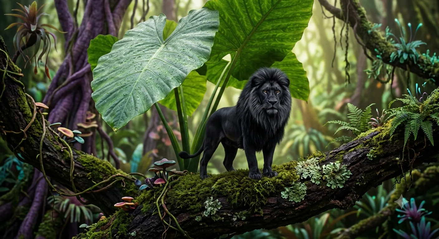 Le nanolion, petit lion noir