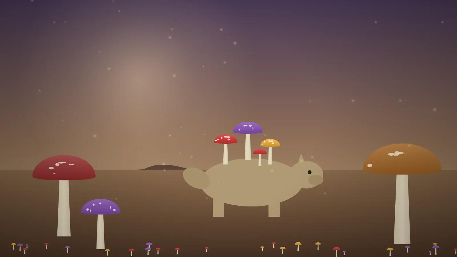 Le sqqatar, animal couleur champignon couvert de champignons